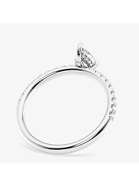 14K Gold & Pear-Cut Lab-Grown Diamond Hidden Halo Ring/0.80-3.41 TCW