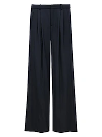 Wide-Leg Pants in Wool