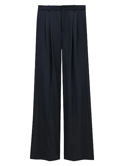 Wide-Leg Pants in Wool