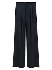 Wide-Leg Pants in Wool