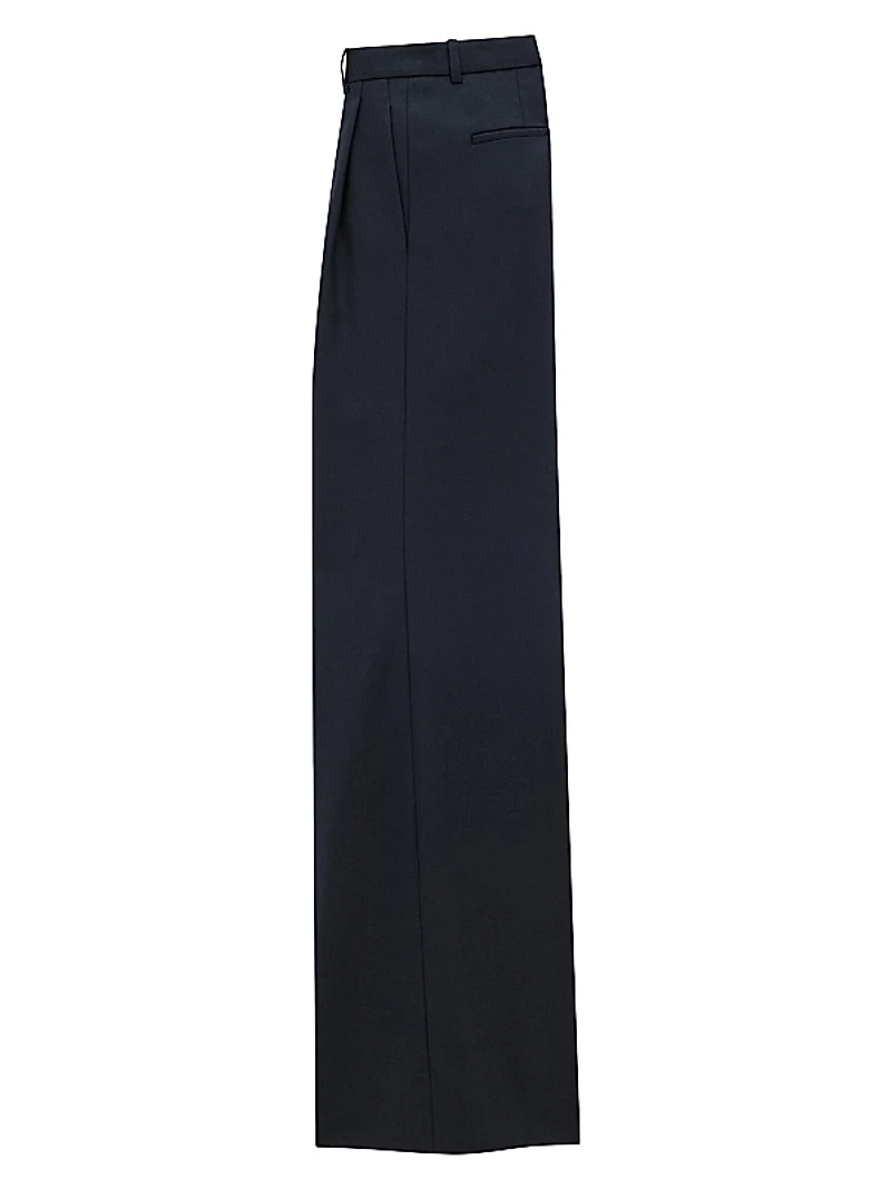 Wide-Leg Pants in Wool