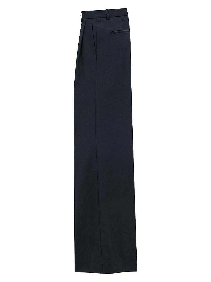 Wide-Leg Pants in Wool