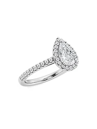 14K Gold & Pear-Cut Lab-Grown Diamond Halo Ring/1.30-3.60 TCW