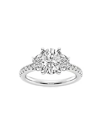Platinum & Oval Lab-Grown Diamond Ring/2.75-7.00 TCW