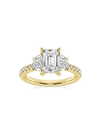14K Gold & Emerald-Cut Lab-Grown Diamond Ring/2.75-7.00 TCW