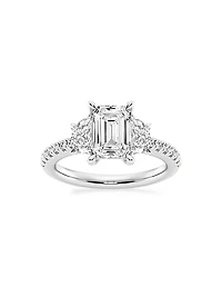 14K Gold & Emerald-Cut Lab-Grown Diamond Ring/2.75-7.00 TCW