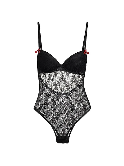 Floral Lace Bustier Bodysuit