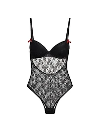 Floral Lace Bustier Bodysuit