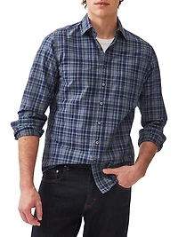 Monavale Check Cotton Button-Front Shirt