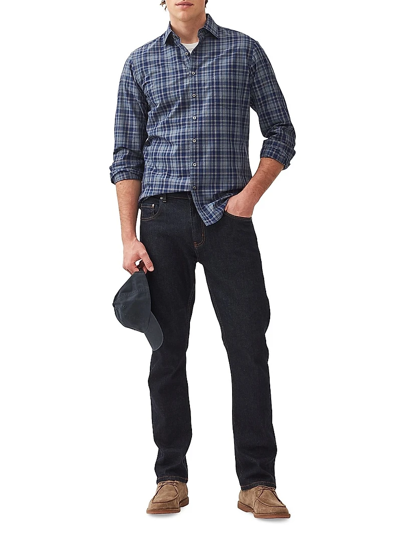 Monavale Check Cotton Button-Front Shirt