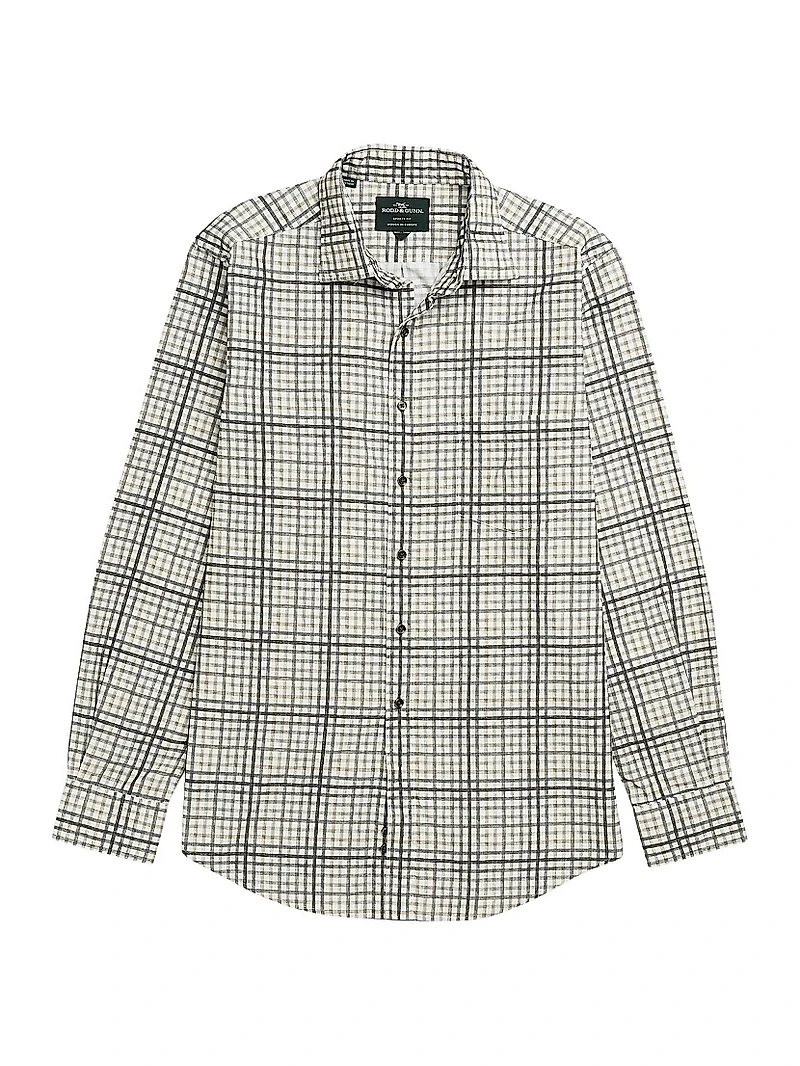 Brookdale Check Cotton Button-Front Shirt