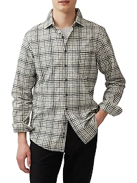 Brookdale Check Cotton Button-Front Shirt