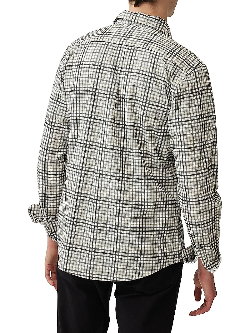 Brookdale Check Cotton Button-Front Shirt