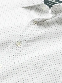 Middle Peak Geometric Cotton Button-Front Shirt