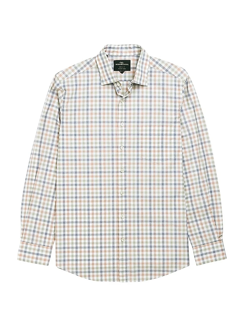 Bankhouse Gingham Cotton Button-Front Shirt