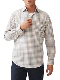 Bankhouse Gingham Cotton Button-Front Shirt