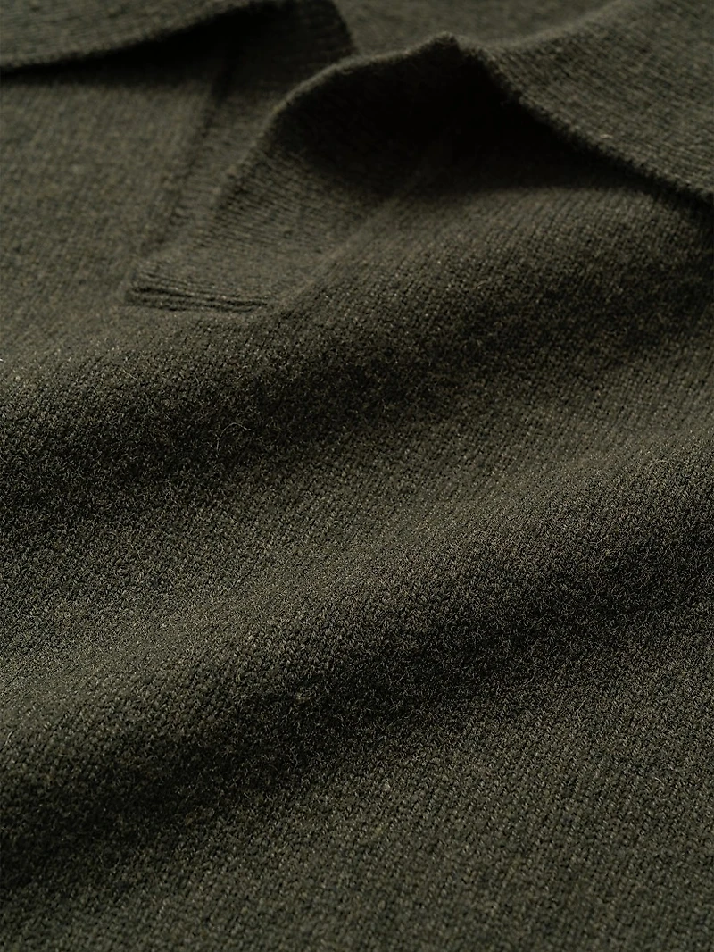 Kingswood Wool-Blend Polo Sweater