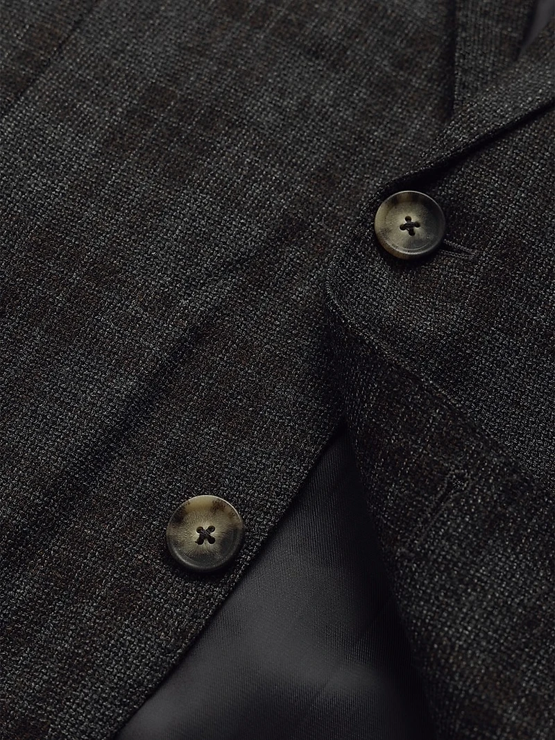 Owen Junction Windowpane Check Wool Blazer