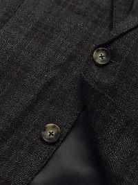 Owen Junction Windowpane Check Wool Blazer
