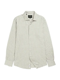Teddington Check Cotton-Blend Button-Front Shirt