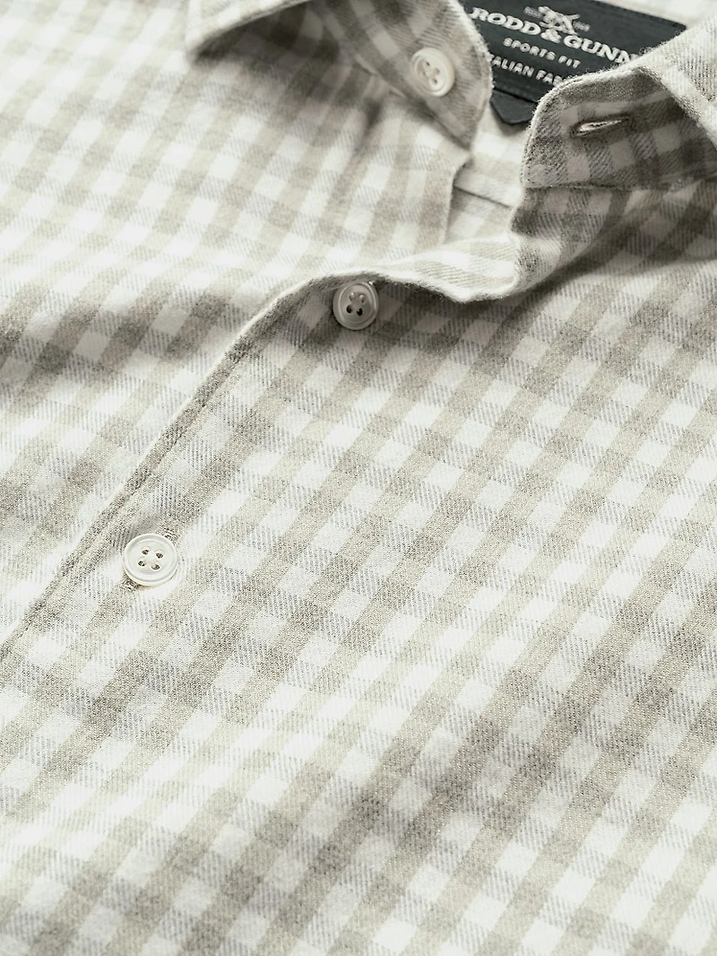Teddington Check Cotton-Blend Button-Front Shirt
