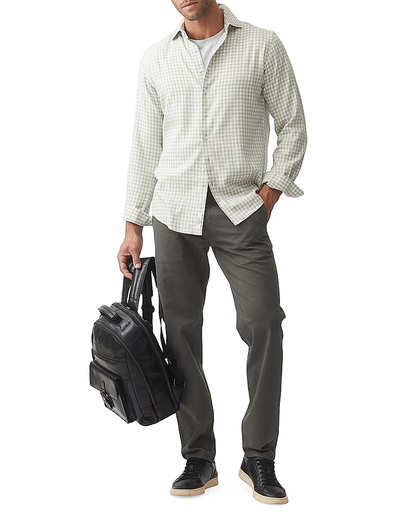 Teddington Check Cotton-Blend Button-Front Shirt