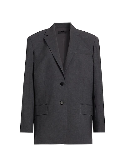 Wool Single-Breasted Sport Jacket