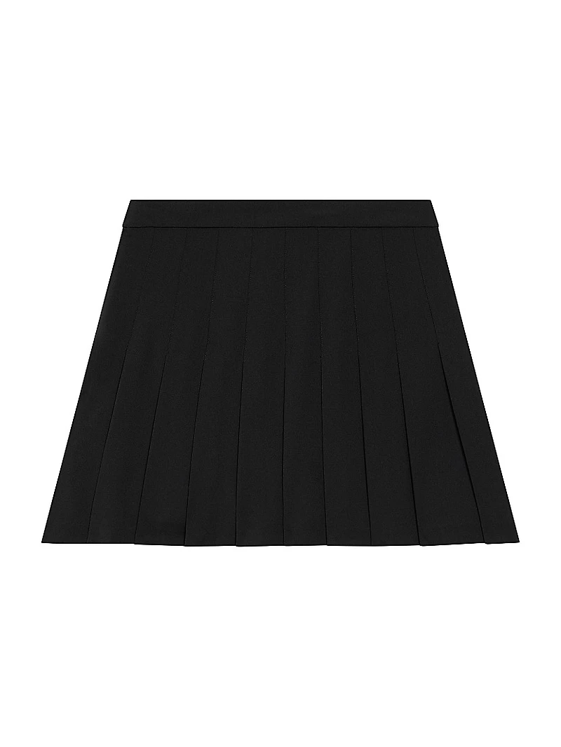 Pleated Mini Skirt