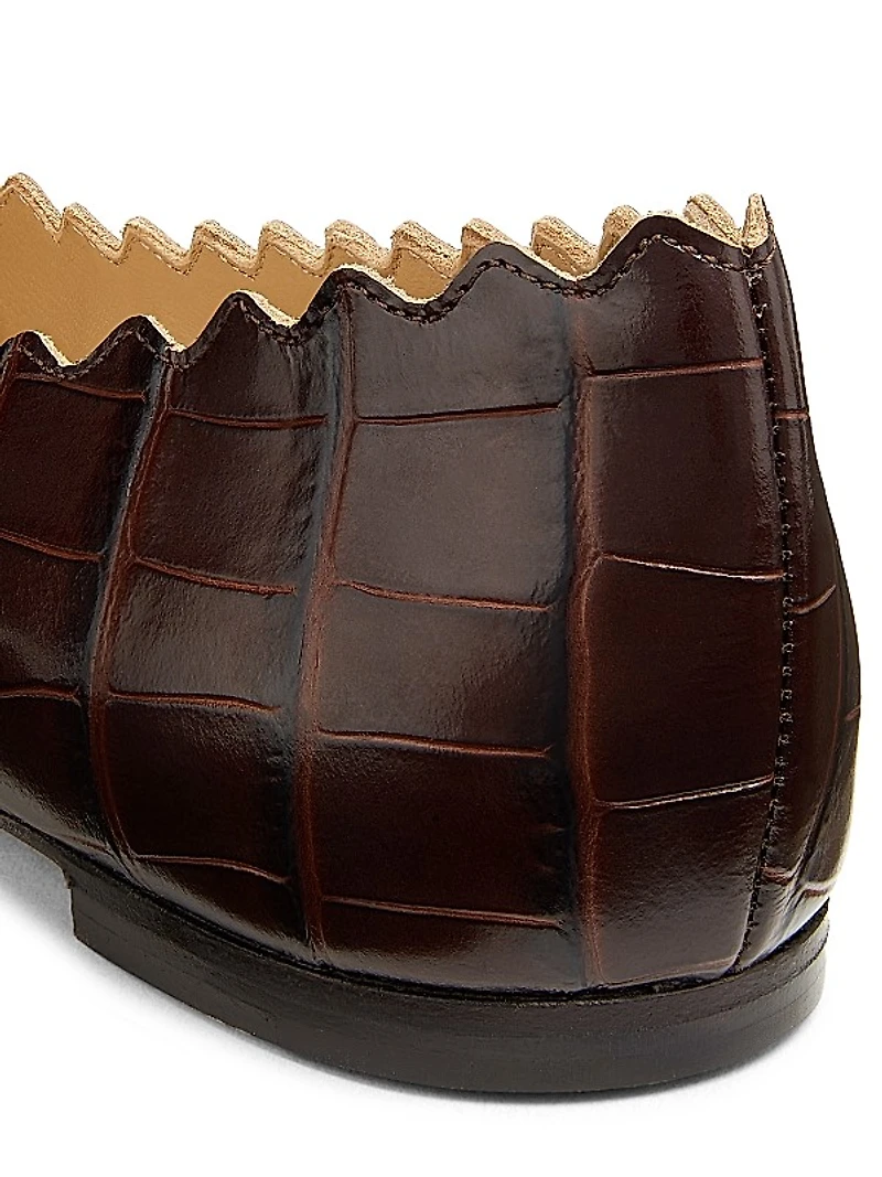Lauren Leather Ballet Flats