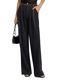 Mia Cotton Wide-Leg Pants