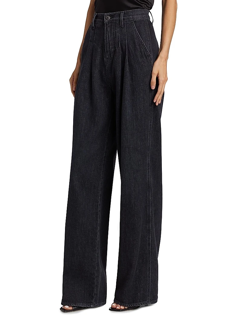 Mia Cotton Wide-Leg Pants
