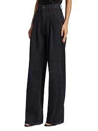Mia Cotton Wide-Leg Pants