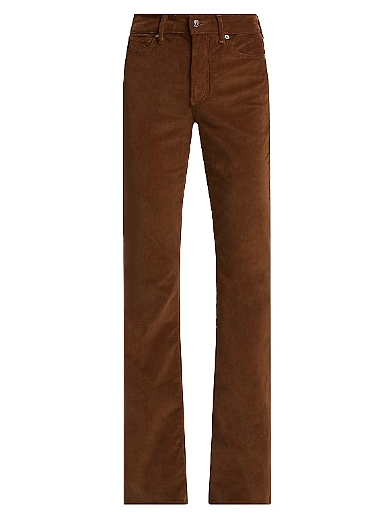 Cameron Corduroy Boot-Cut Pants