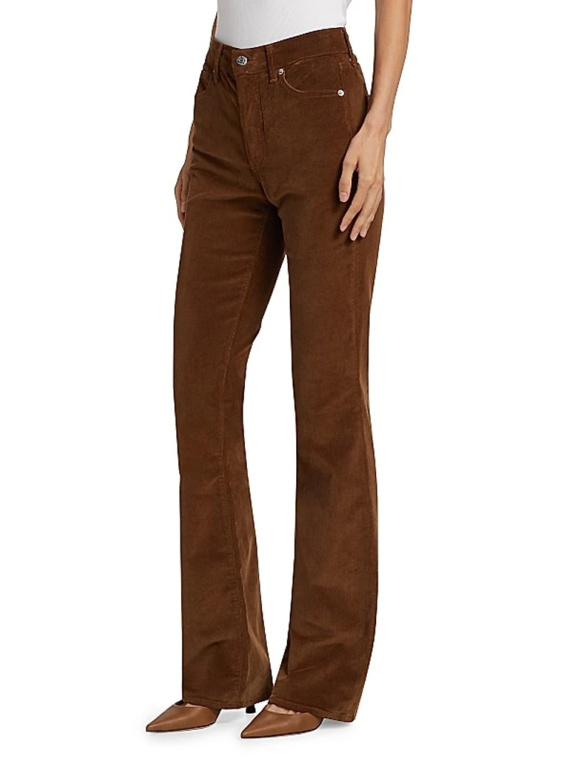 Cameron Corduroy Boot-Cut Pants