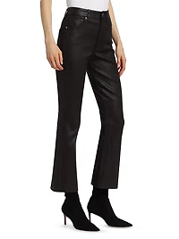 Carson Faux Leather High-Rise Pants