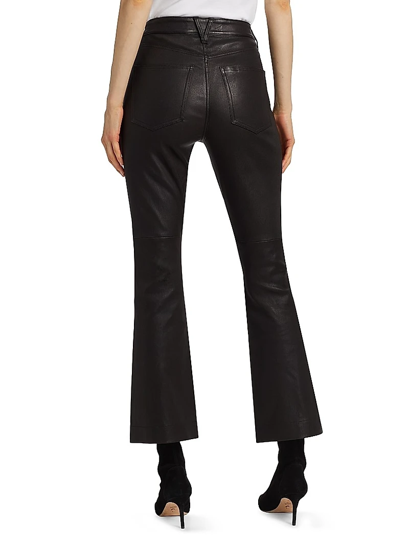 Carson Faux Leather High-Rise Pants