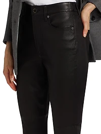 Carson Faux Leather High-Rise Pants