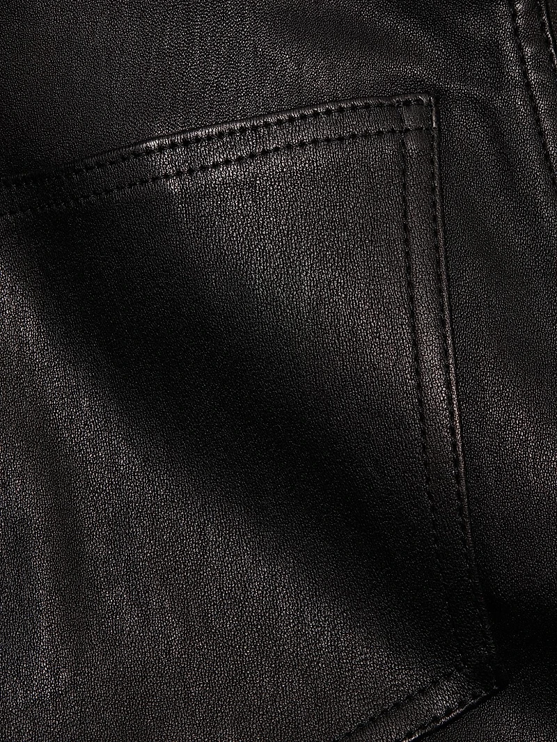Carson Faux Leather High-Rise Pants