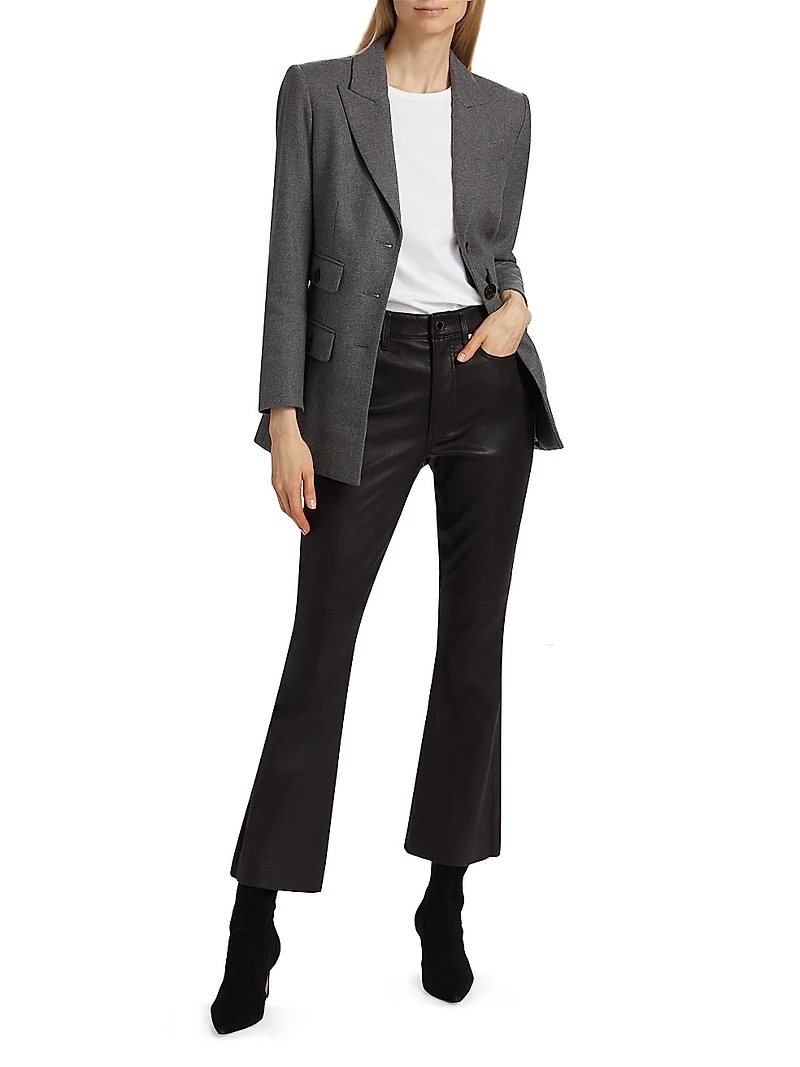 Carson Faux Leather High-Rise Pants