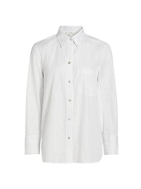 Striped Cotton Long-Sleeve Shirt