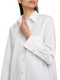 Striped Cotton Long-Sleeve Shirt