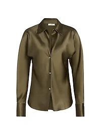 Silk Long-Sleeve Blouse