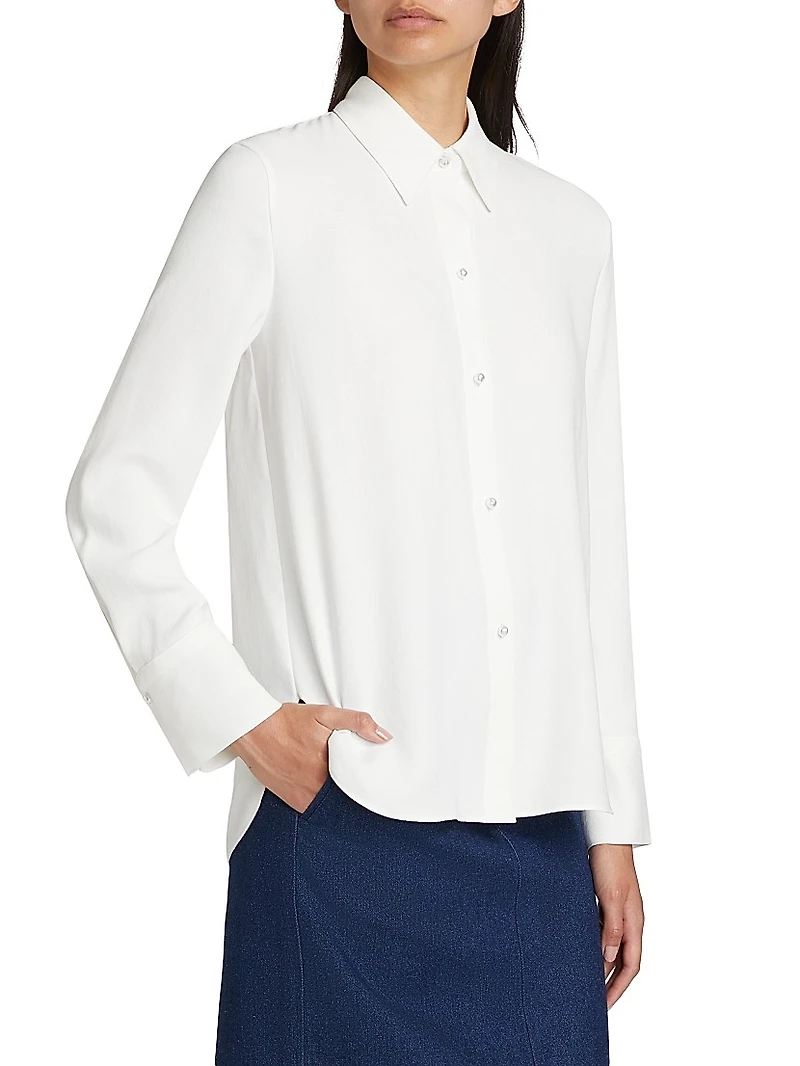 Silk Long-Sleeve Shirt