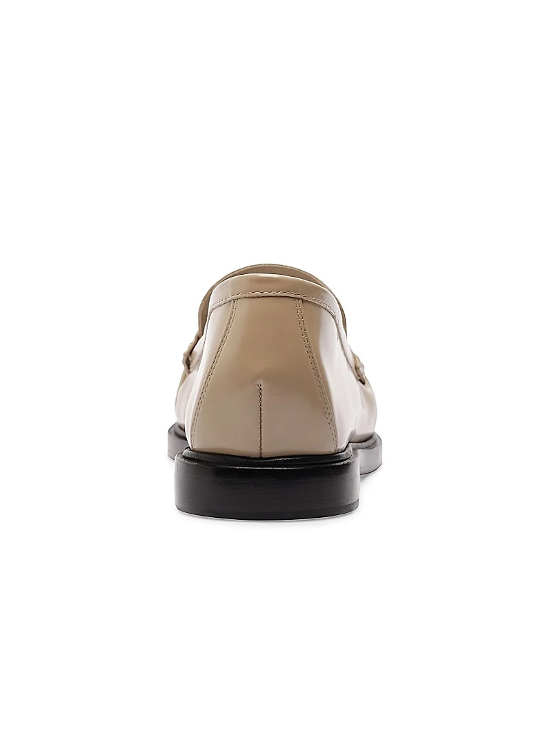 Clarita Knot-Detailed Patent Leather Loafers