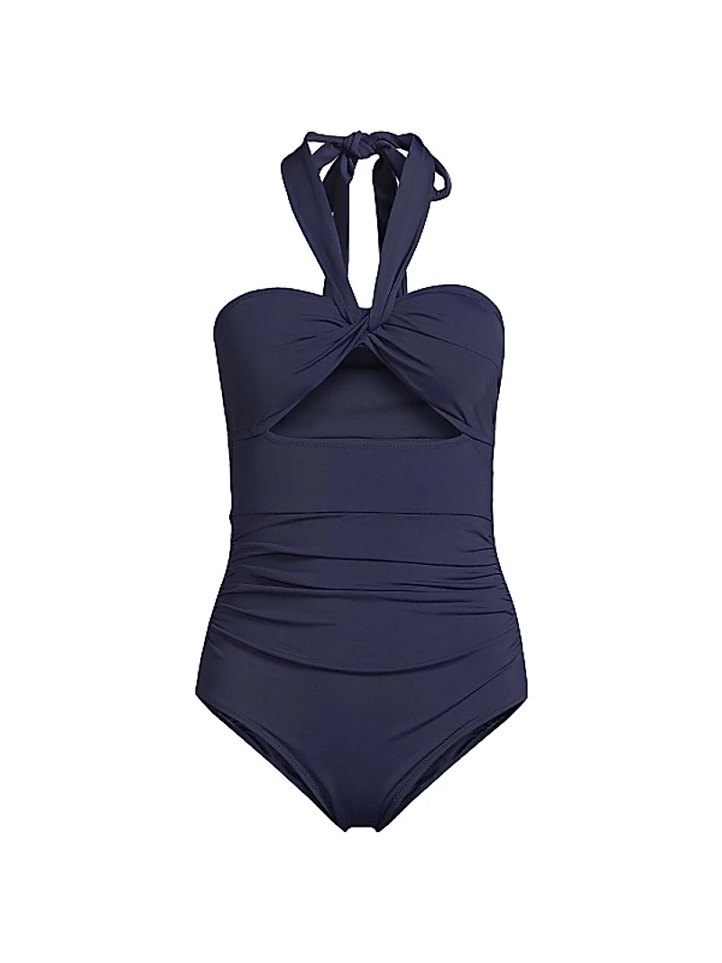 Ella Convertible Twist Front One-Piece Swimsuit