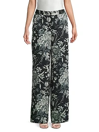 Clea Floral Wide-Leg Pants
