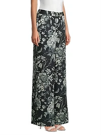 Clea Floral Wide-Leg Pants