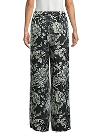 Clea Floral Wide-Leg Pants