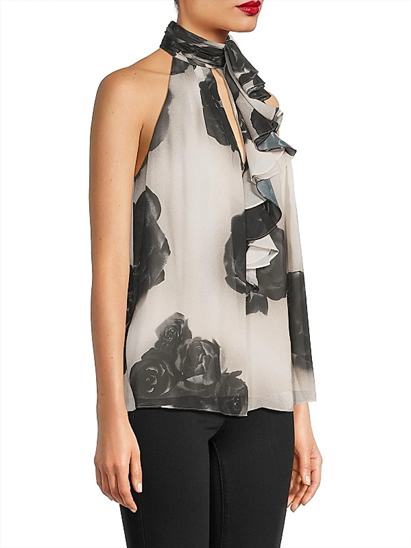 Vika Floral Sleeveless Blouse