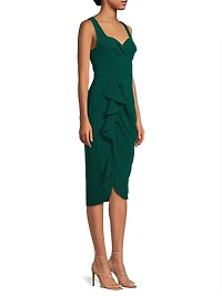 Lucetta Stretch-Crepe Sheath Midi-Dress